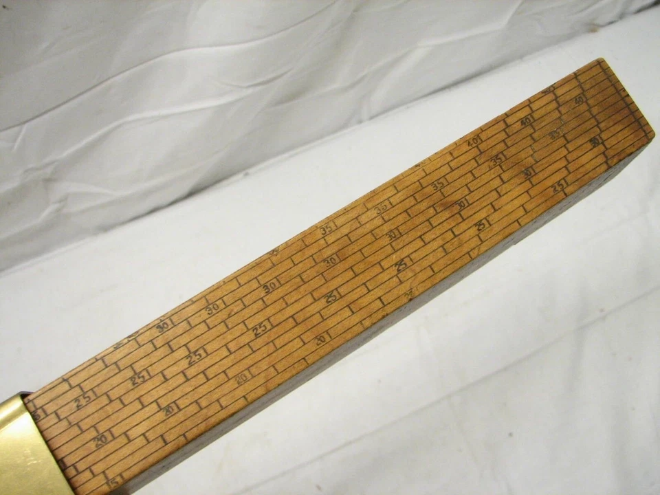 Антикварные гравированные шкалы для измерения правил шитья ткани Putnam - Изображение 3 из 4
