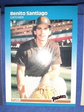 1987 FLEER #429 BENITO SANTIAGO ROOKIE RC SAN DIEGO PADRES  MVP HOF