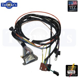 1967 Chevelle El Camino Engine Wiring Harness V8 W Warning Lights Ebay