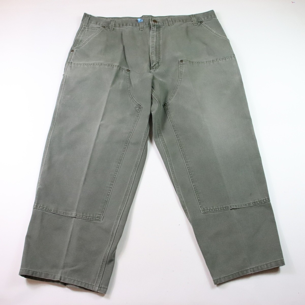 パンツ 80s Carhartt double knee work pants VTG 80s Carhartt Double Knee Brown Canvas WIP Workwear Pants