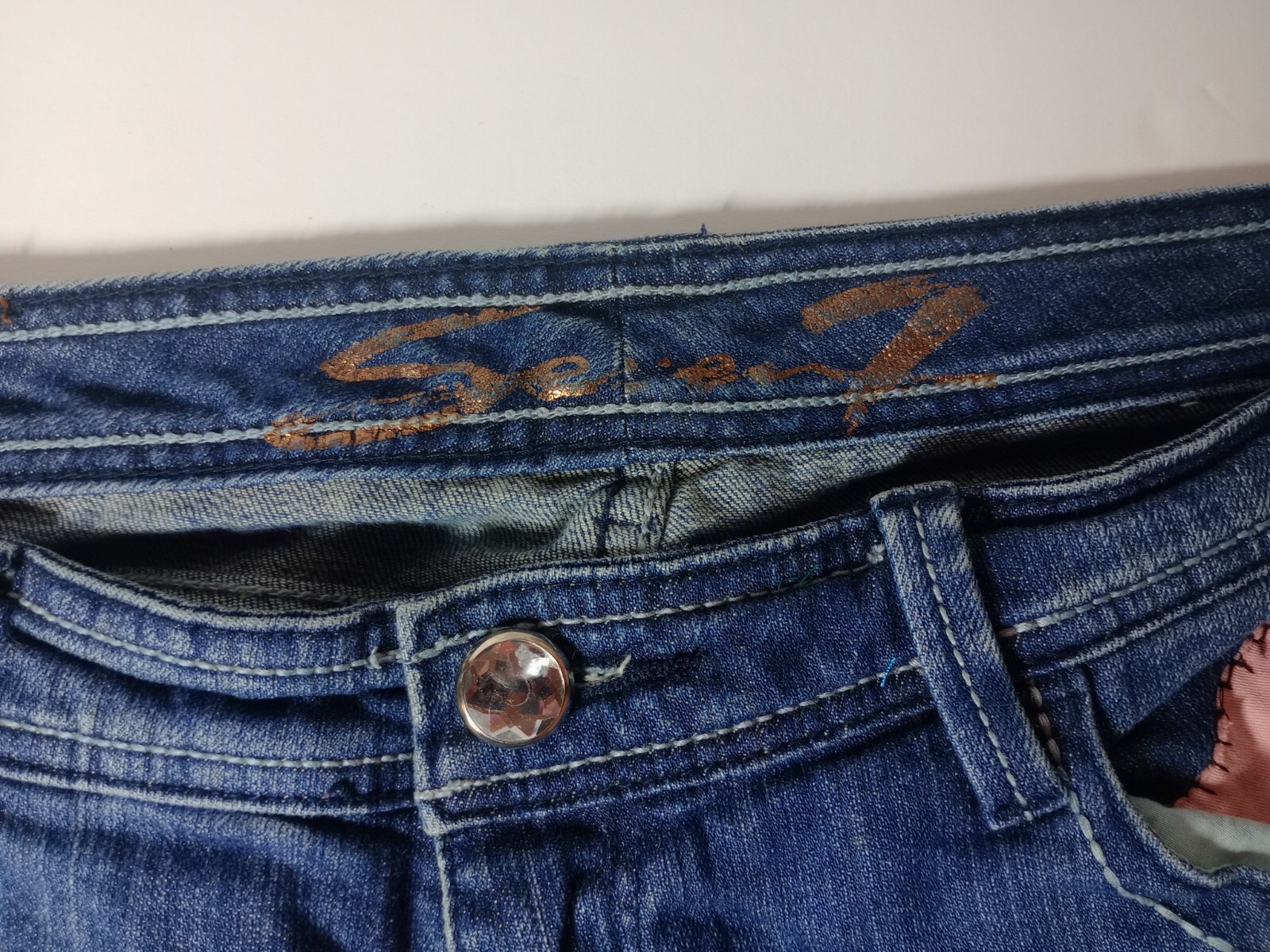 Patchwork Seven Jeans Boot Cut Size 12 - image 3