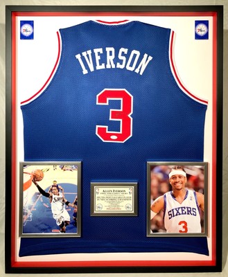 allen iverson framed jersey