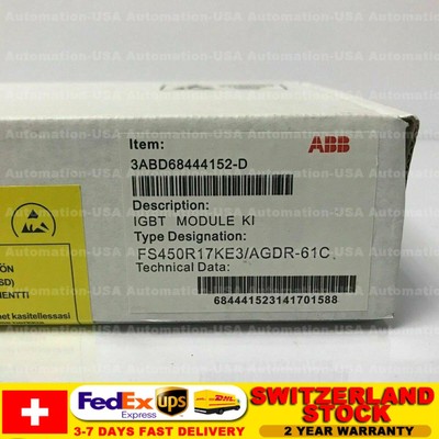 ABB PLC FS450R12KE3/AGDR-61C WITH ONE YEAR WARRANTY FAST SHIPPING 1PCS NIB