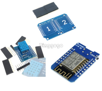 WeMos D1 ESP8266 ESP-12 NodeMCU Lua WIFI Dual Base DHT11 Development Board NEU