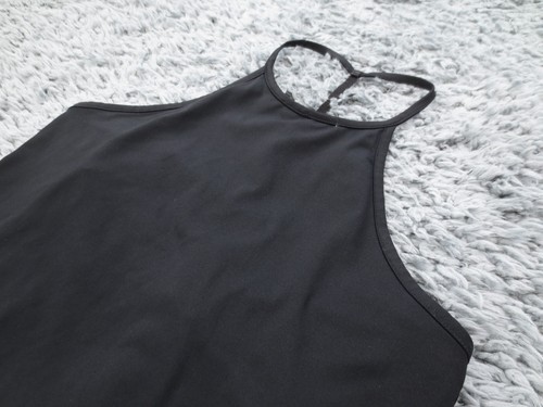 Champion x Anna Kaiser Top Womens Medium Black Tech Stretch Racerback Tank Bra - Picture 2 of 11