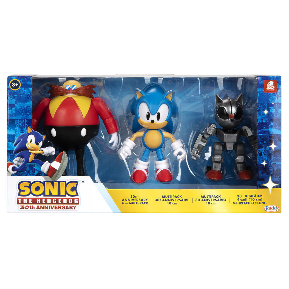 Sonic the Hedgehog 30th Anniversary 4 Mecha Sonic Figure Jakks Pacific