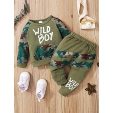 Children's Camouflage Top and Pants Set