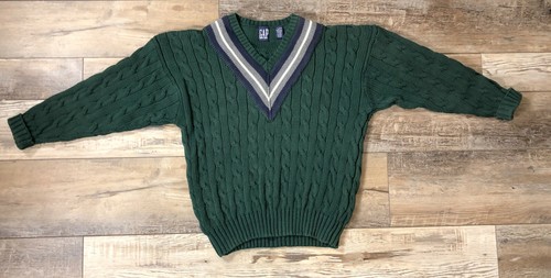 Vintage Gap Mens 100% Cotton Sweater V 