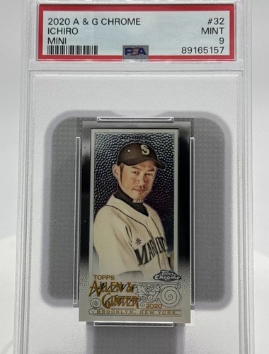 Ichiro PSA 9 -2020 Topps Allen & Ginter Chrome Mini -Mariners- Hall of Fame 2025