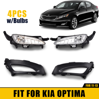 Right Front Fog Light Assembly For Kia Optima 2011-2013 – Passenger Side, Clear Lens, ABS Housing