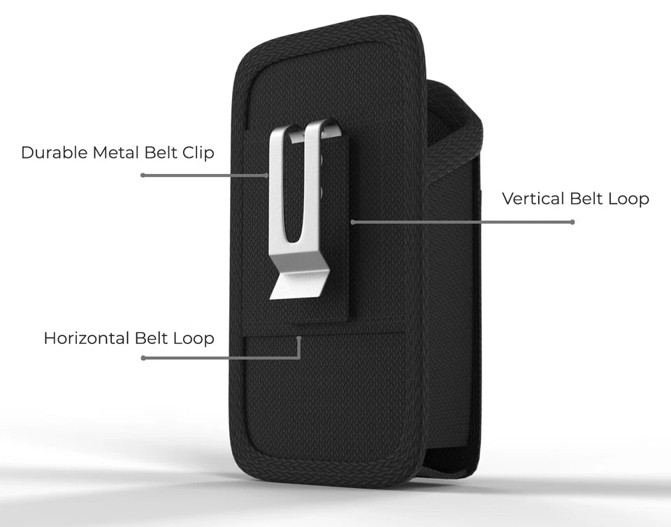 AGOZ Resistente Clip de Cinturón Lazo Bolsa Estuche Funda para Cebra Escáner de Código de Barras Táctil Foto 3 de 4