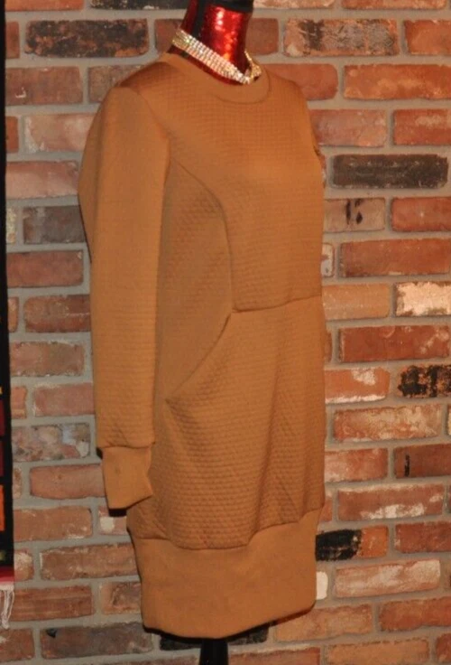 Helly-Hansen Hytte Manga Larga Sudadera Suéter Vestido Marrón Caramelo Pequeño Foto 2 de 4