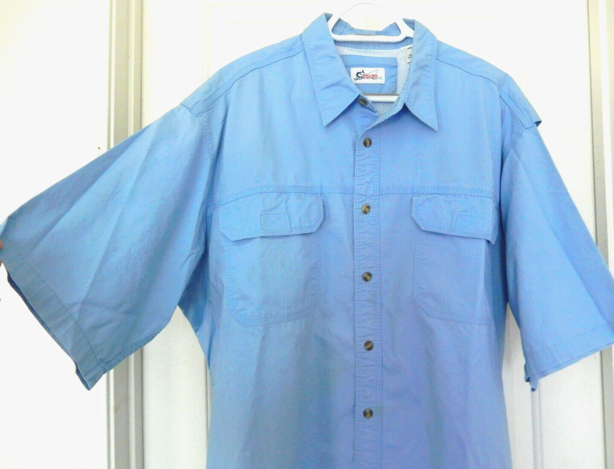 Chemise De Pêche World Wide Sportsman Manches Longues Ventilée - Bleu Taille XL