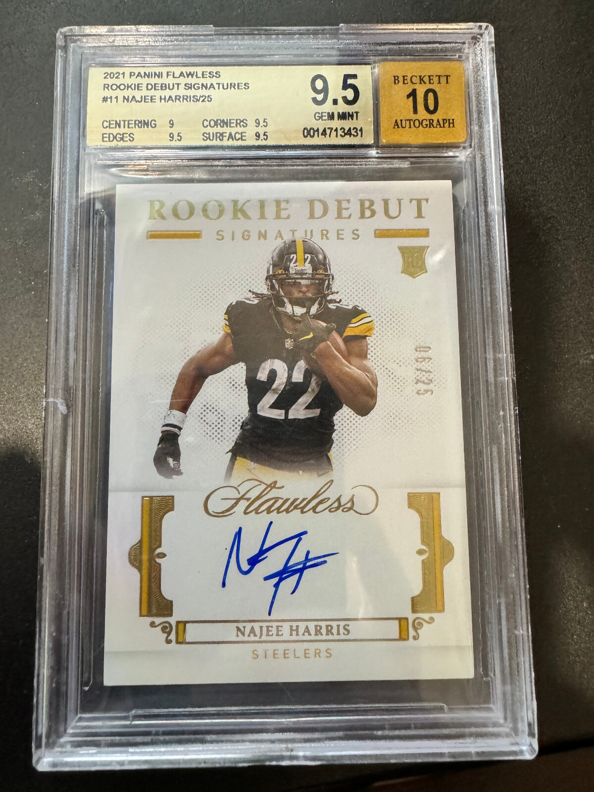 2021 Panini Flawless - Rookie Debut Signatures #RDS-NHA Najee Harris /25