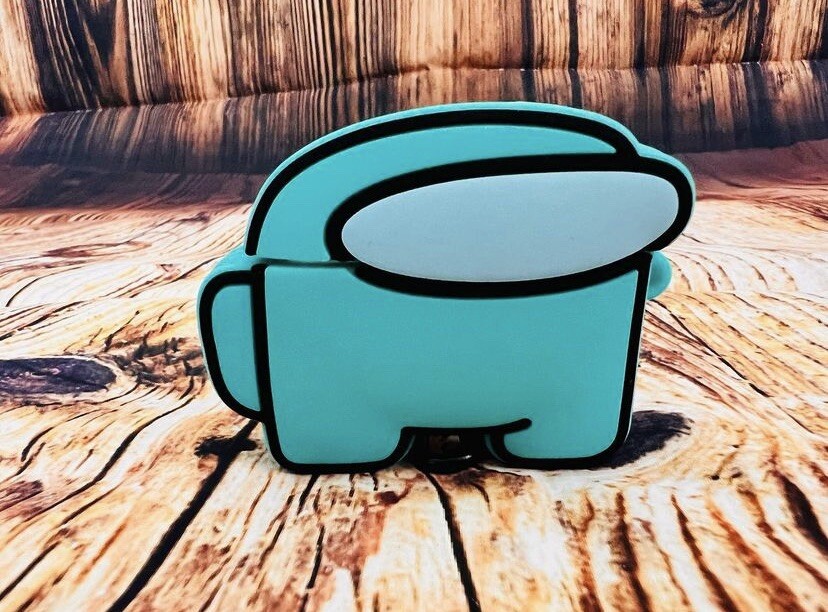 AirPods Pro 1st Gen Case Aqua Among Us Themed Design-image