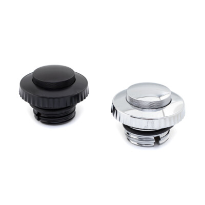 New CNC Flush Pop Up Reservoir Vented Fuel Tank Gas Cap For Harley Softail Dyna