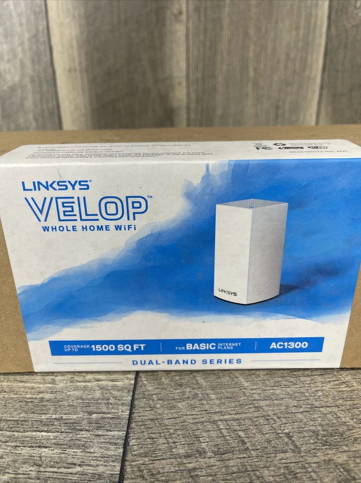 Linksys WHW01 Dual-Band Series VELOP AC1300 Whole Home Mesh Wi-Fi System NEW - Image 2 of 2