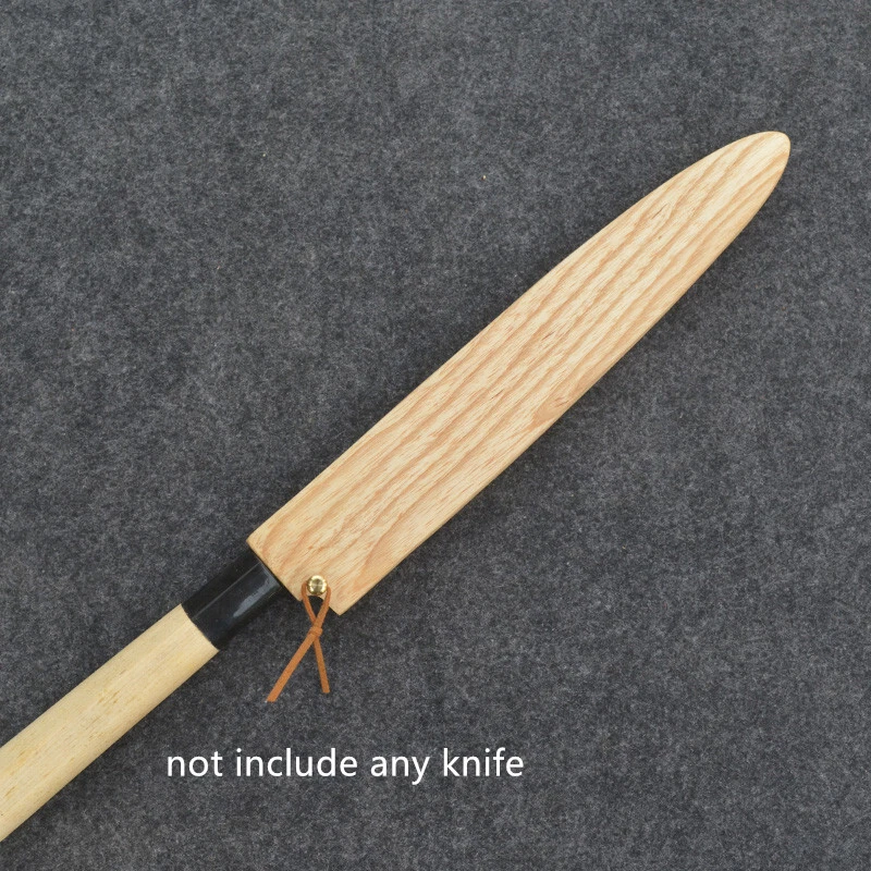 12 in Japanese Chef Knife Sheath Yanagiba Wood Saya Blade Guard Protector Cover