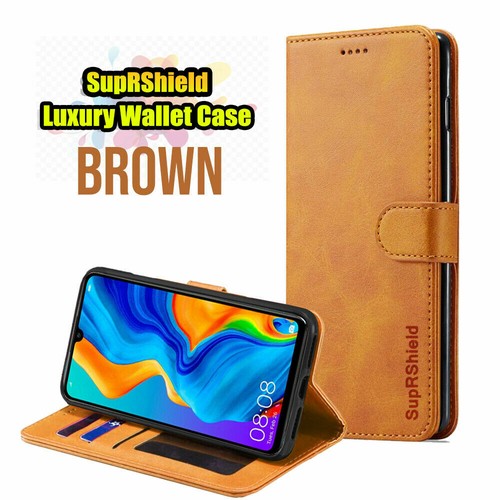 For Huawei P30 Pro Lite Nova 5T Wallet Leather Flip Shockproof Card Case Cover - Picture 15 of 29