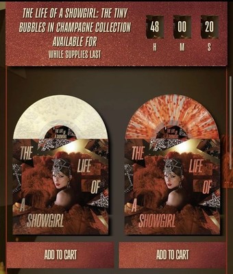 Taylor Swift The Life of a Showgirl - The Tiny Bubbles in Champagne Edition