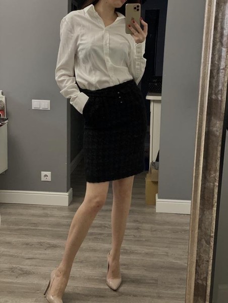 Women Hobbs Skirt Black Viscose 34 / XS / 42