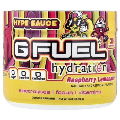 2 X G FUEL, Hype Sauce, Hydration, Raspberry Lemonade, 3.28 oz (93 g)
