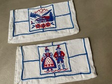 Messertaschen 2 Bestecktaschen Handarbeit Bayern Leinen