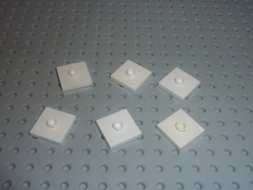 6 x Lego weiße Fliese Ref. 87580 / Set 60022 75827 41058 41142 41179 21124 21137...