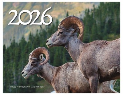 2026 Nature Wall Calendar w/Add-In Shots Legend Page - Wire-Bound - 12 Months