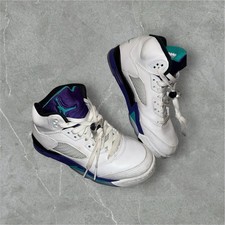 Air Jordan 5 Retro  Grape   White / Grape Ice / Emerald Size 6 Boys No Box