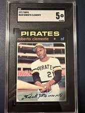 1971 Topps Baseball ROBERTO CLEMENTE #630 Pirates HoF -strong- SGC 5