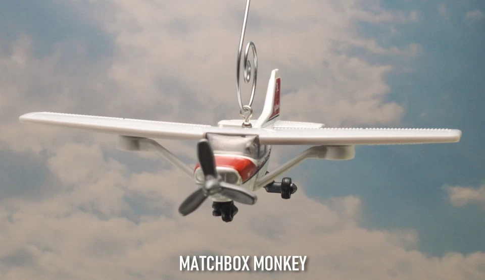 Cessna 172 Skyhawk Adorno de Navidad Único Propulsor Avión Avión Mono Foto 3 de 4