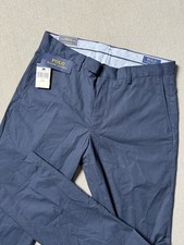 Polo Ralph Lauren Pants Mens 32x32 Navy Blue Chino Stretch Straight Fit Golf