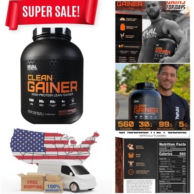Clean Gainer 5lbs -  Chocolate Fudge for Serious Athletes' Muscle Gains