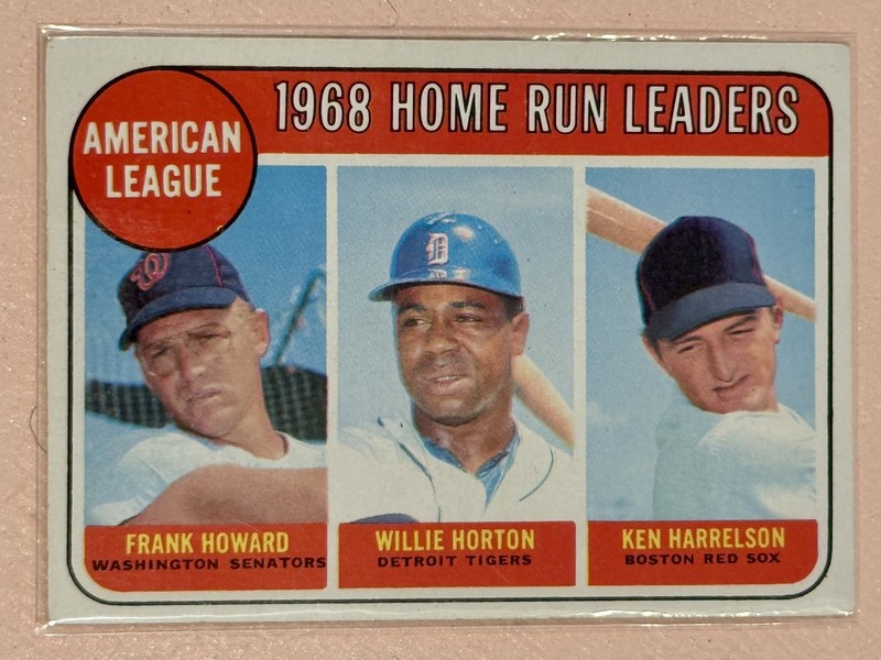 1969 Topps - League Leaders Frank Howard, Willie Horton, Ken Harrelson #5