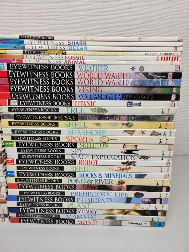 Lot of 60 DK Eyewitness Books Science History Art Animals Homeschool Set Foto 3 de 4