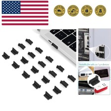 20 Pcs USB A Type Female Port Cover Caps - Silicone USB Port Plugs Dust Cover...