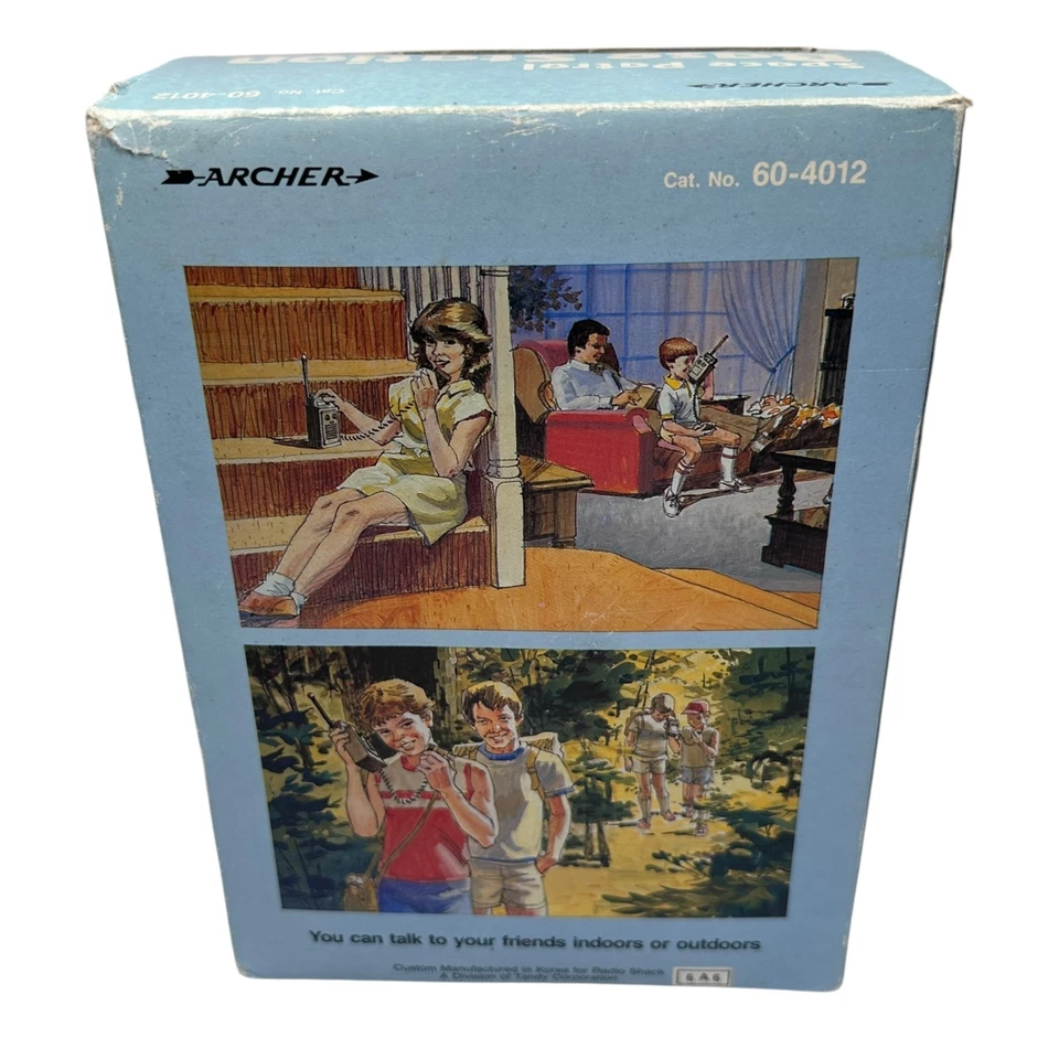 Vintage Archer Space Patrol Base Station with AM Radio 70s Gray Toy 60-4012 New - Image 2 of 4