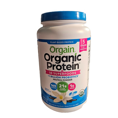 *3-28-2027* Orgain Organic Vegan Protein + 50 Superfoods Powder, Vanilla Bean