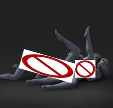 3D printed Resin Model Kit Boy And 2 Girl Action Anime Figure Unpainted