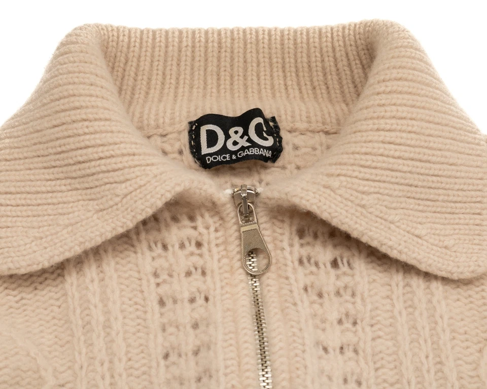 DOLCE & GABBANA Vintage Knitted Cropped Jumper - Image 2 of 4