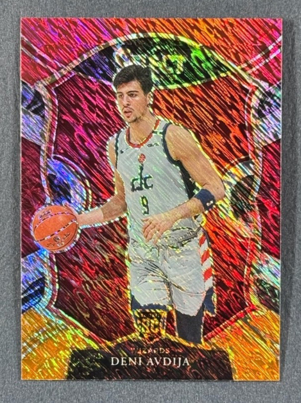 2020-21 Panini Select Deni Avdija RC Red White Orange Shimmer Concourse #69