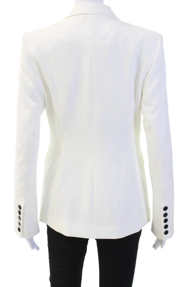 Женский блейзер Elie Tahari с белым воротником на пуговицах с длинным рукавом размер XS - Изображение 4 из 4