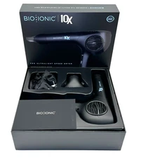 Bio Ionic 10X Pro Ultra Light Speed Hair Dryer Black *Read Desc