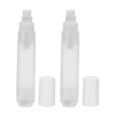 2pcs Refillable Paint Pen: Empty Marker with 10mm Point Acrylic Paint Permanent