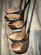 Lot 5 Early 1920/30s Persimmon Driver Woods: Peerless MacGregor Brassie Spoon