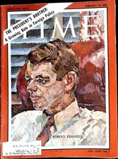 Time Magazine February 16, 1962 Robert F. Kennedy FRONT COVER ONLY