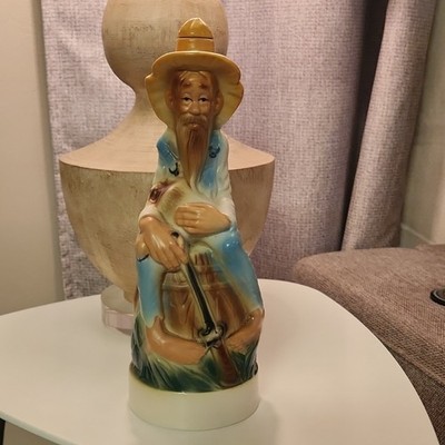 Vintage 1969 Stitzel-Weller Old Cabin Still Hillbilly Bourbon Decanter Empty 11''