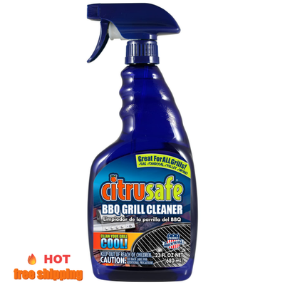 #ad BBQ Grill Oven Microwave Cleaner Spray by Citrusafe 23oz Safe Easy Clean $12.00
