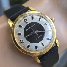 Reloj Automático Hombre BULOVA CARAVELLE Vintage Fecha Esfera Dos Tonos 1969